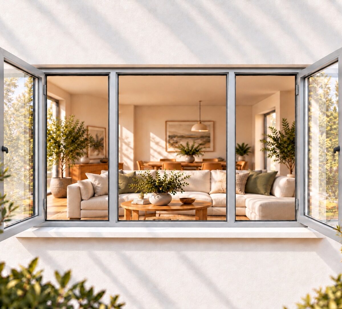 kenzo shh2112s silver 2100x1200mm side hung window