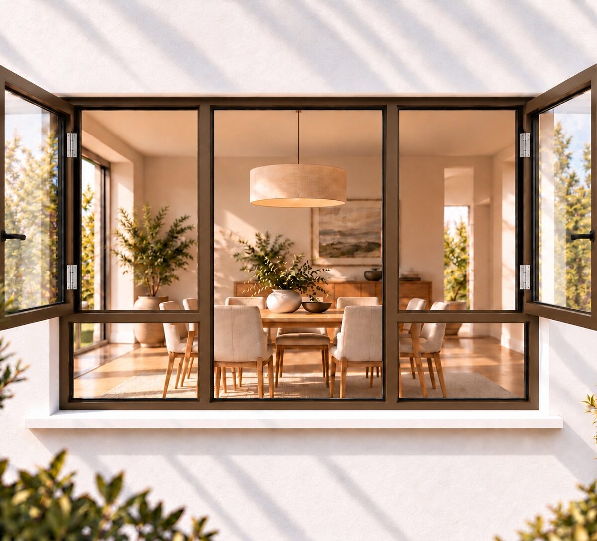 kenzo shh2118b bronze 2100x1800mm side hung window
