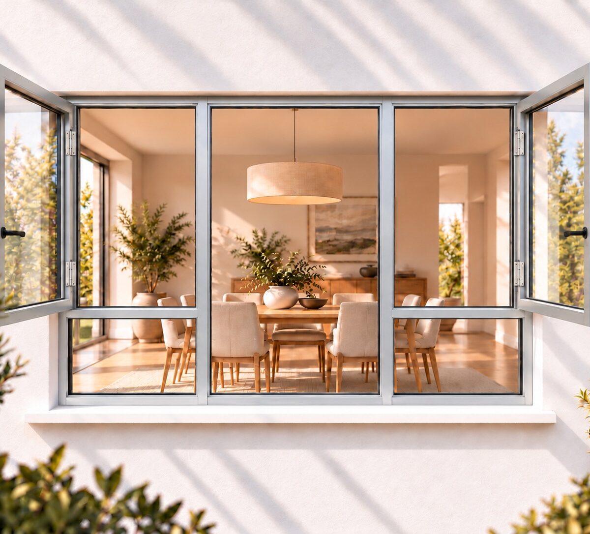 kenzo shh2118s silver 2100x1800mm side hung window