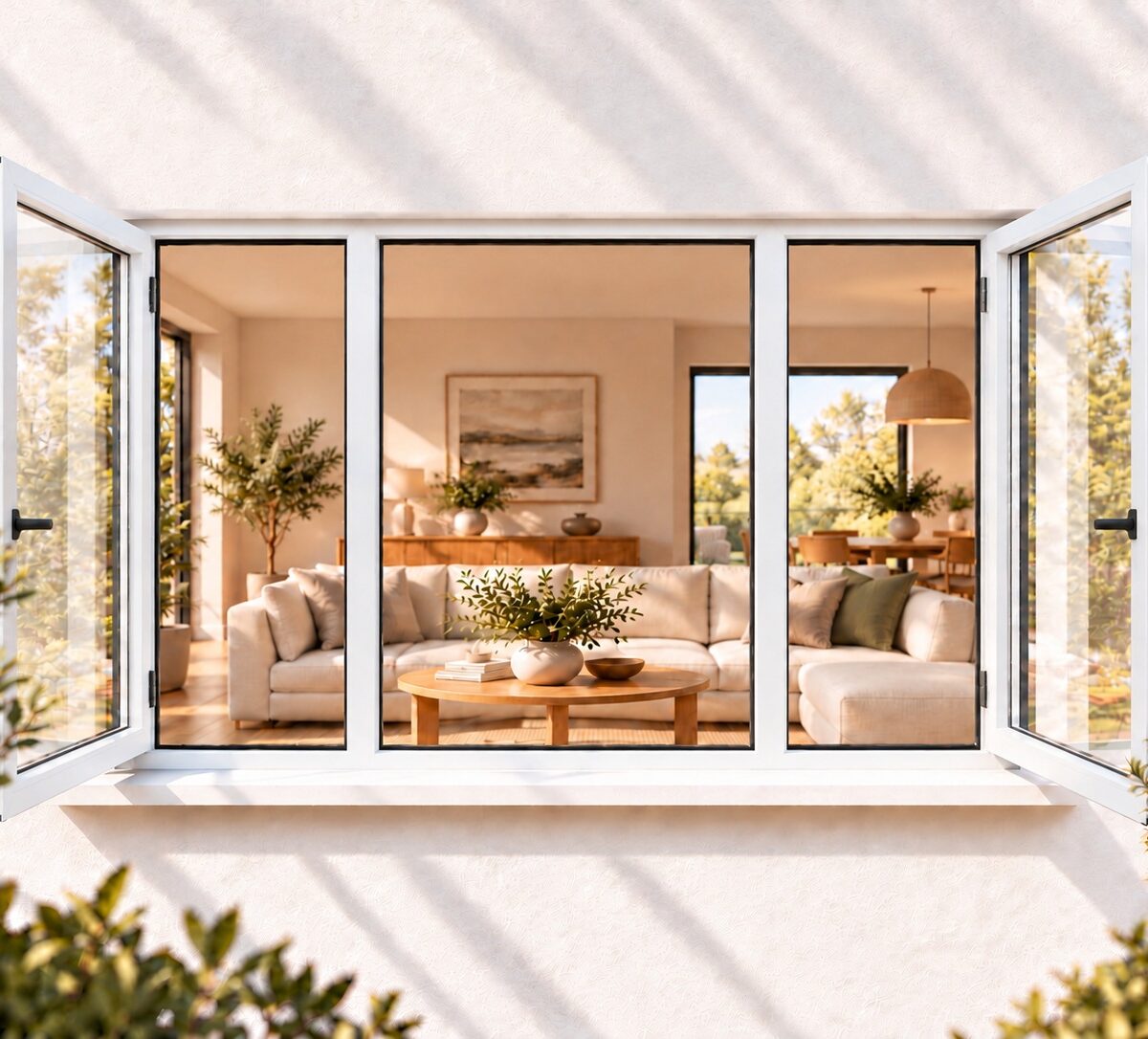 kenzo shh219w white 2100x900mm side hung window