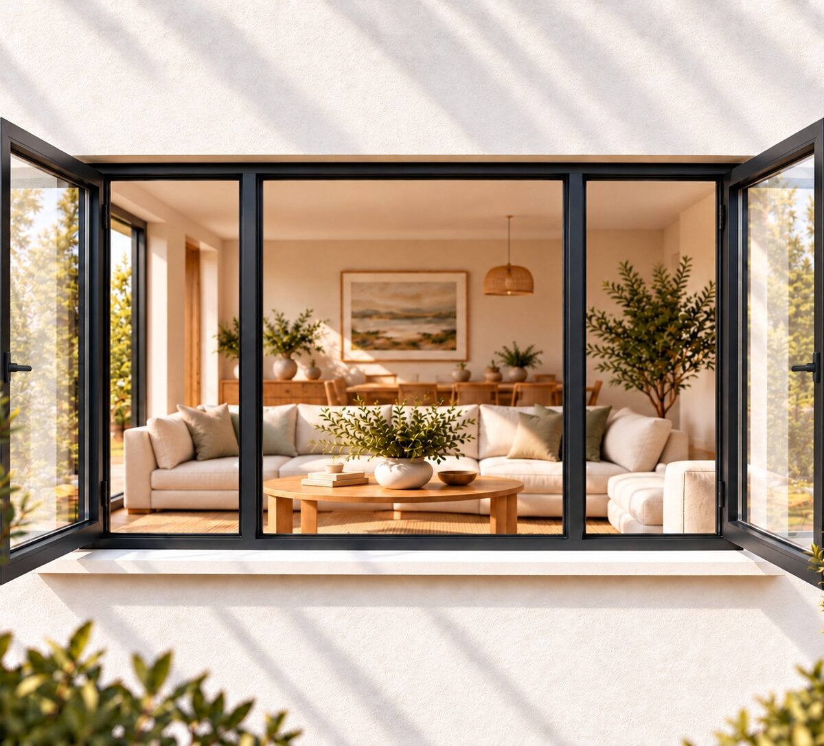 kenzo shh2412c charcoal 2400x1200mm side hung window