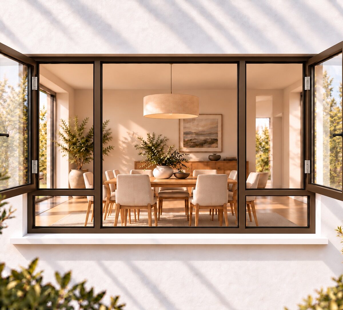 kenzo shh2415b bronze 2400x1500mm side hung window
