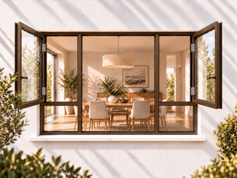 kenzo shh2418b bronze 2400x1800mm side hung window