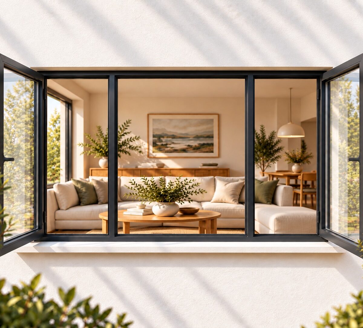 kenzo shh249c charcoal 2400x900mm side hung window