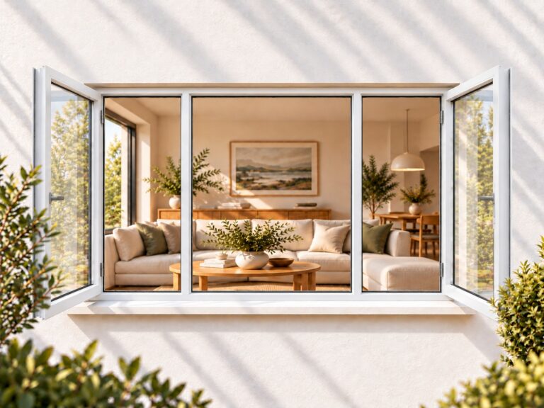 kenzo shh249w white 2400x900mm side hung window