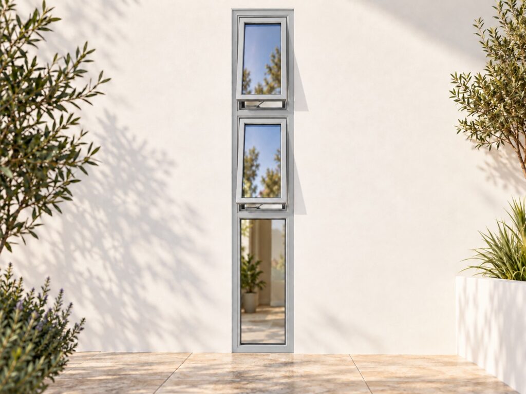 Silver Aluminium Sliding Doors – lifestyle illustration