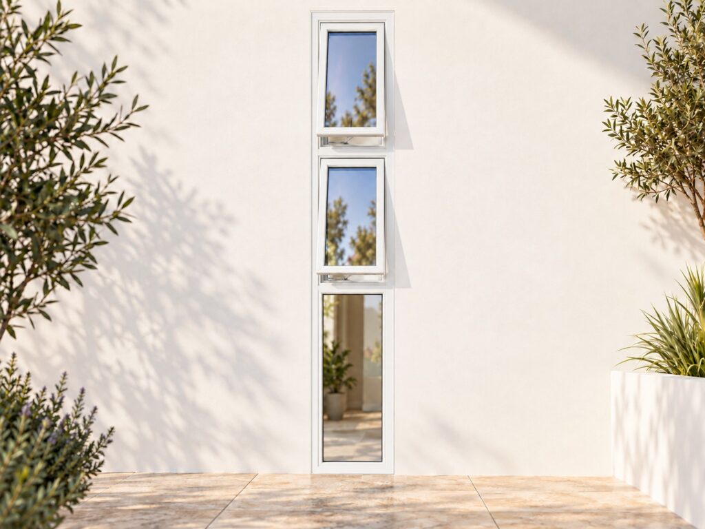 White Aluminium Sliding Doors – lifestyle illustration