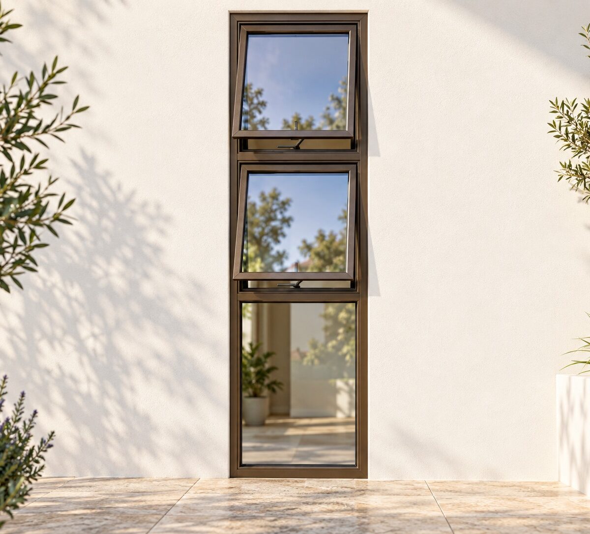 kenzo sl621b bronze 600mm sliding door sidelight